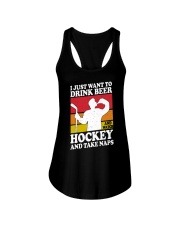 Hockey-Drink-Beer Ladies Flowy Tank tile