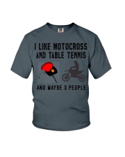 I-Like-Motocross-And-TableTennis-And-MayBe3-People Youth T-Shirt tile