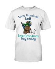 Some-Grandmas-knit-Real-Grandmas-Play-Hockey Premium Fit Mens Tee tile