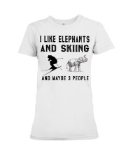 i-like-elephants-and-skiing-and-maybe-3-people Premium Fit Ladies Tee tile