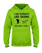 i-like-elephants-and-skiing-and-maybe-3-people Hooded Sweatshirt front