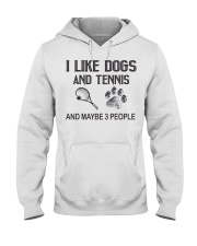 I-like-dogs-and-tennis-and-maybe-3-people Hooded Sweatshirt tile