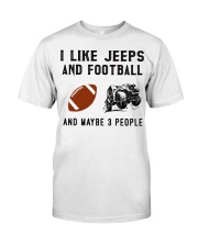 I-Like-Jeeps-And-Football Classic T-Shirt front