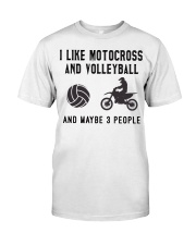 I-Like-Motocross-And-Volleyball Classic T-Shirt front