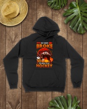 Hockey-My-Knife-Broke-Play-Hockey Hooded Sweatshirt lifestyle-unisex-hoodie-front-7