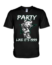 Hockey-Party-Like-Its1999 V-Neck T-Shirt tile