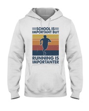 School-is-important-but-running-is-importanter Hooded Sweatshirt tile