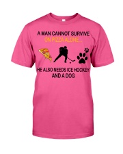 Hockey-Pizza-Dog Classic T-Shirt tile