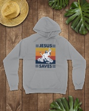 Hockey-Jesus-Saves Hooded Sweatshirt lifestyle-unisex-hoodie-front-7