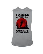 Hockey-Assuming-First-Mistake Sleeveless Tee tile