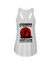 Hockey-Assuming-First-Mistake Ladies Flowy Tank tile
