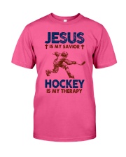 Jesus-is-my-savior-Hockey-is-my-Therapy Classic T-Shirt tile