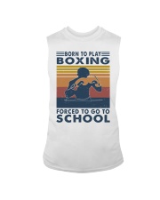 born-to-play-boxing-forced-to-go-to-chool Sleeveless Tee tile