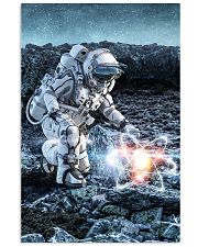 Astronaut in suit touching atom molecule 24x36 Poster thumbnail