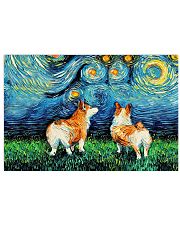 Smiling Corgi Night Canvas 24x16 Poster thumbnail