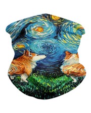 Smiling Corgi Night Canvas Neck Gaiter thumbnail