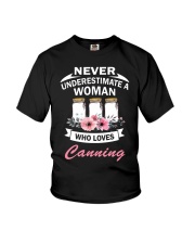 Never understimate a woman who loves canning shirt Youth T-Shirt thumbnail