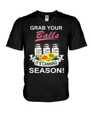 Grab your balls it's canning season V-Neck T-Shirt thumbnail