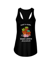 JUST A GIRL WHO LOVES SUCCULENTS Ladies Flowy Tank thumbnail