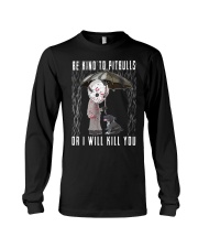 Be kind to pitbulls Long Sleeve Tee thumbnail
