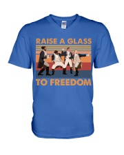Raise a Glass to Freedom V-Neck T-Shirt tile