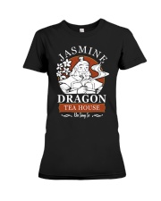 Jasmine Dragon tea house Premium Fit Ladies Tee tile