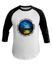 I Don't Hate People Baseball Tee thumbnail