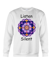 Listen Silent Crewneck Sweatshirt thumbnail