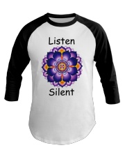 Listen Silent Baseball Tee thumbnail
