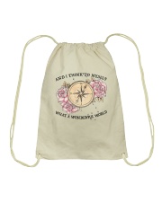 What A Wonderful World Drawstring Bag thumbnail