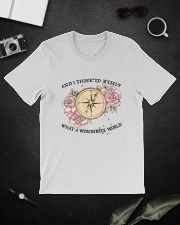 What A Wonderful World Classic T-Shirt lifestyle-mens-crewneck-front-16