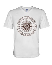 Not All Those Who Wander Are Lost V-Neck T-Shirt thumbnail