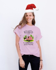 I Like Camping And Wine Classic T-Shirt lifestyle-holiday-crewneck-front-1