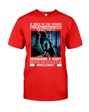 Crow A walk in the woods dragging a body shirt Classic T-Shirt tile