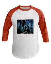 Crow A walk in the woods dragging a body shirt Baseball Tee thumbnail