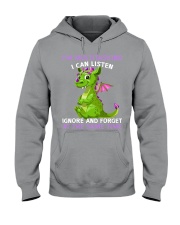 Dragon Im multitasking I can listen Ignore and Hooded Sweatshirt thumbnail
