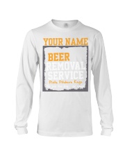 Beer Removal Service Personalized Custom Name Long Sleeve Tee thumbnail