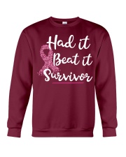 Breast Cancer Had It Beat It Survivor shirt Crewneck Sweatshirt thumbnail