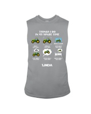 Tractor Farmer Things I Do Sleeveless Tee tile