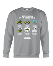 Tractor Farmer Things I Do Crewneck Sweatshirt tile