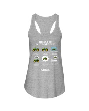 Tractor Farmer Things I Do Ladies Flowy Tank tile