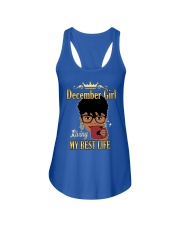December Girl Living My Best Life Black Girl Ladies Flowy Tank tile