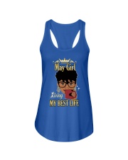 May Girl Living My Best Life Black Girl Ladies Flowy Tank tile