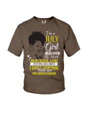 Im A July Girl Black Girl July Birthday Youth T-Shirt tile