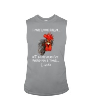 I May Look Calm Chicken Sleeveless Tee tile