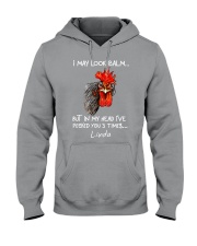 I May Look Calm Chicken Hooded Sweatshirt tile