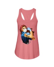Nurse Strong Red Hair Ladies Flowy Tank tile