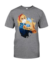 Strong Blonde Girl respiratory therapist Classic T-Shirt tile