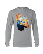 Strong Blonde Girl respiratory therapist Long Sleeve Tee tile