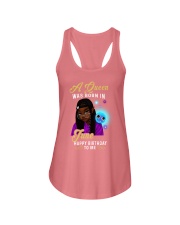 A Queen Was Born In June Black Girl Ladies Flowy Tank tile